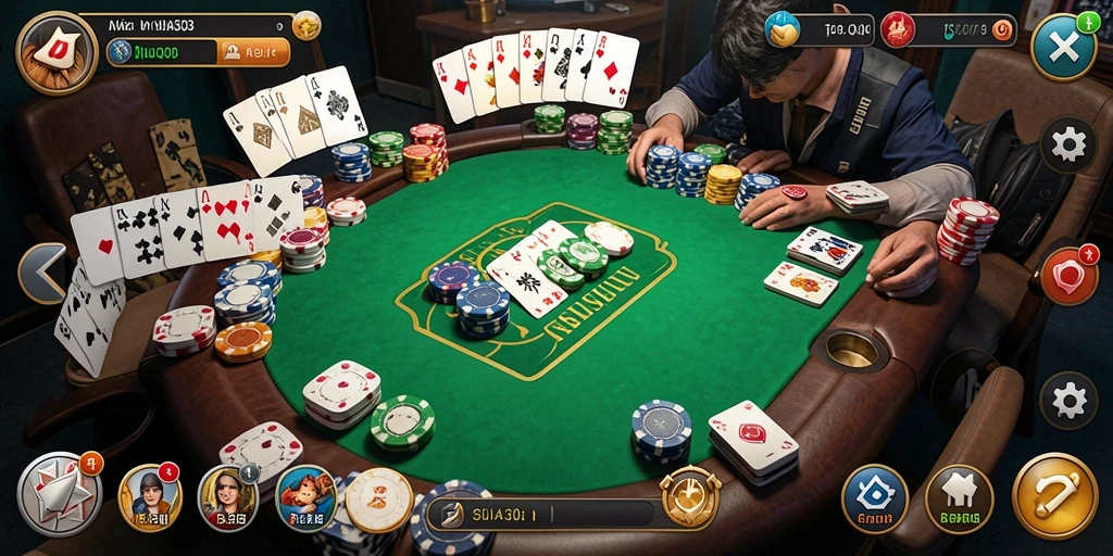 Tampilan gameplay seru QiuQiu di ASIA303.