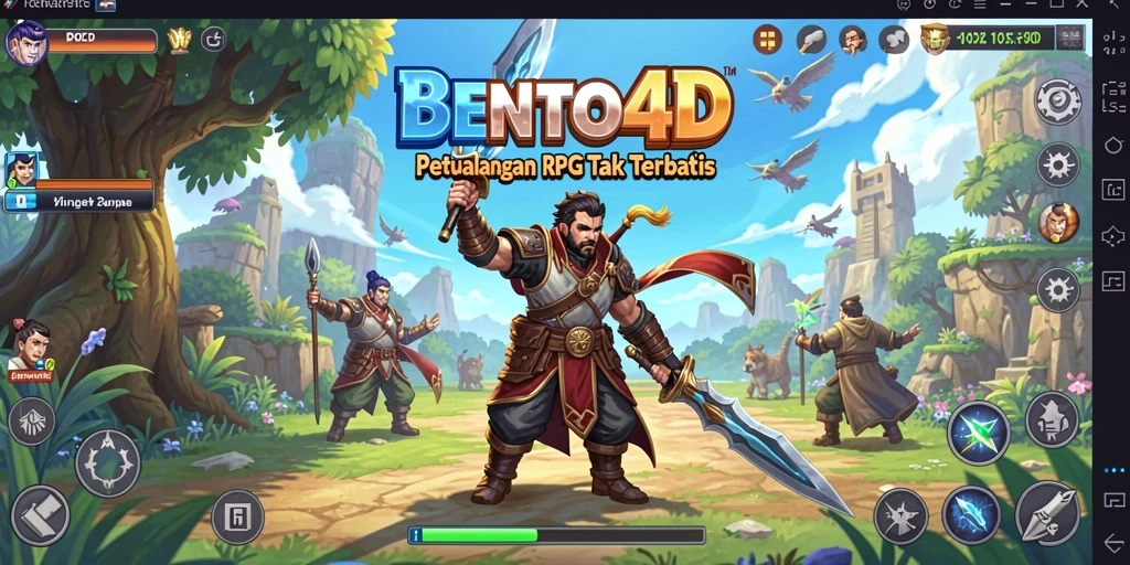 Tampilan gameplay BENTO4D yang mendebarkan dan menawan.