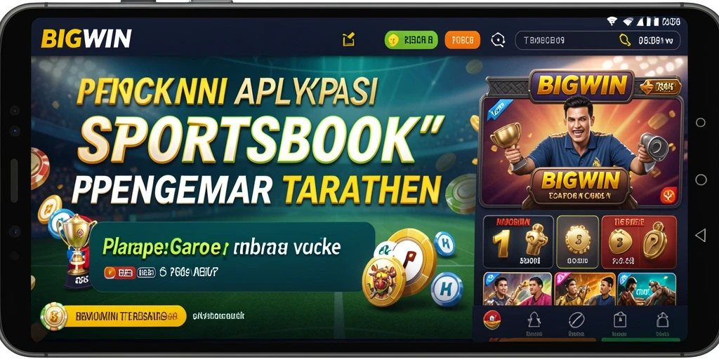 Screenshot BIGWIN menampilkan antarmuka taruhan olahraga yang menarik.