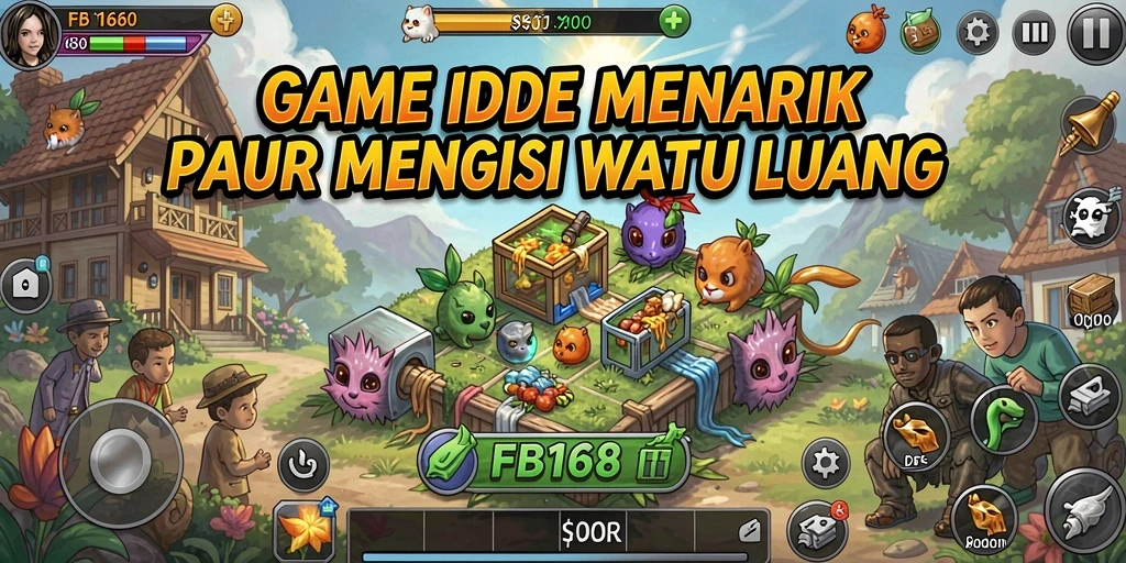 Menampilkan gameplay FB168 yang santai dan menarik dalam genre Idle.