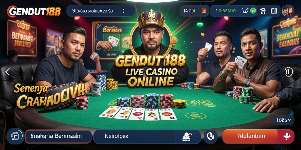 Tampilan gameplay seru di GENDUT188 Live Casino dengan dealer langsung.