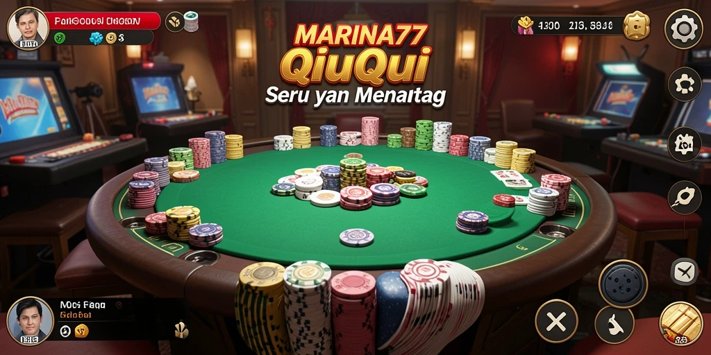 Tampilan menarik saat gameplay QiuQiu di MARINA77.