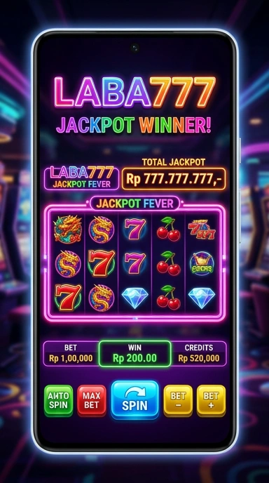 Tampilan antarmuka laba777 yang modern dan intuitif.